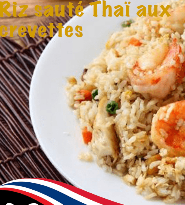 khao pad Kung - riz frit façon thaï aux crevettes 